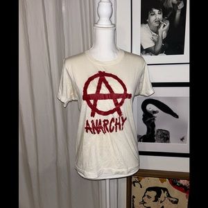 Vintage 1981 Anarchy Punk Rock T shirt